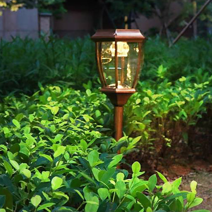 Ray Modern LED Außenleuchte Solarenergie Schwarz/Bronze Garten Metall&Glas