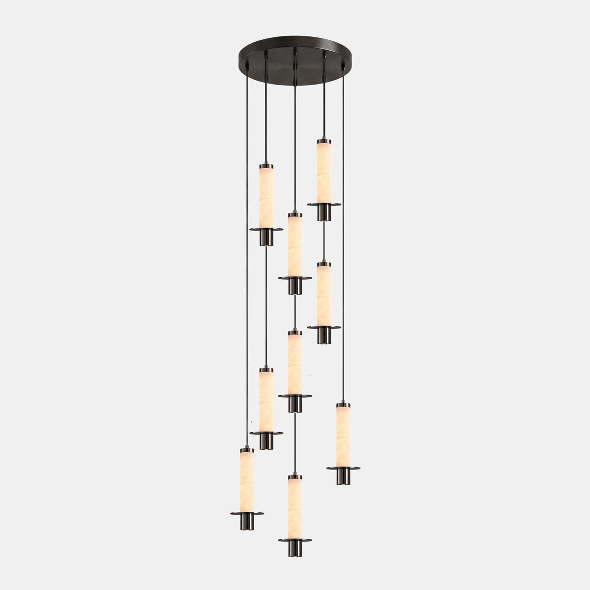 Eirenelia Slim Alabaster Zylindrische Pendelleuchte