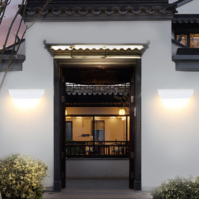 Ray Modern LED Wandleuchte Außen/Innen Weiß/Schwarz Garten/Flur