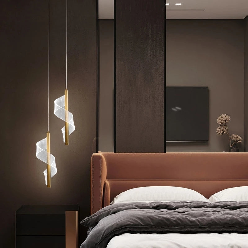 Arisha Vintage LED Pendelleuchte Bogen Schlaf/Esszimmer Metall