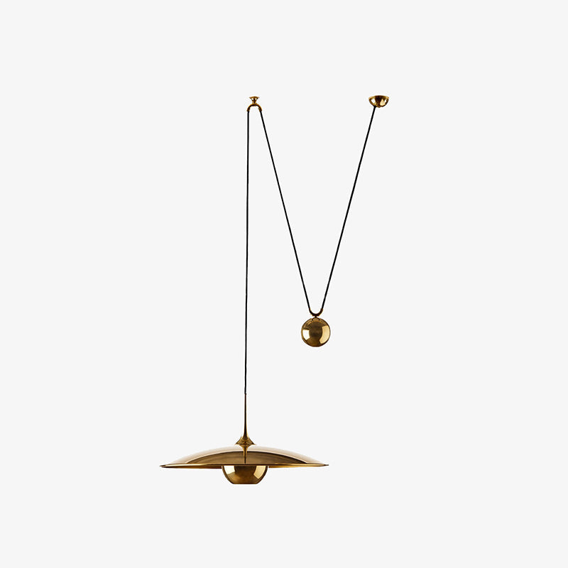 Cairns Modern LED Pendelleuchte Linear Schale Esstisch Gold Metall