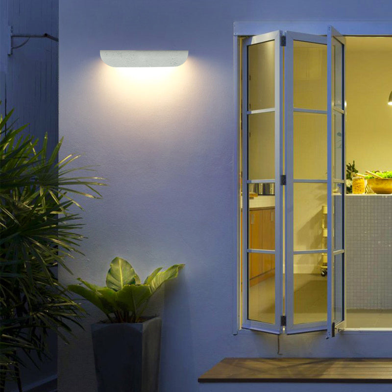 Ray Modern LED Wandleuchte Außen/Innen Weiß/Schwarz Garten/Flur