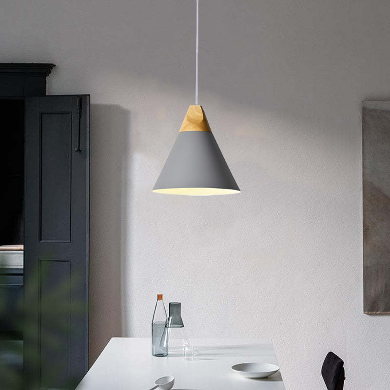 Valentina Modern LED Pendelleuchte Holz Metall Wohnzimmer Schlafzimmer