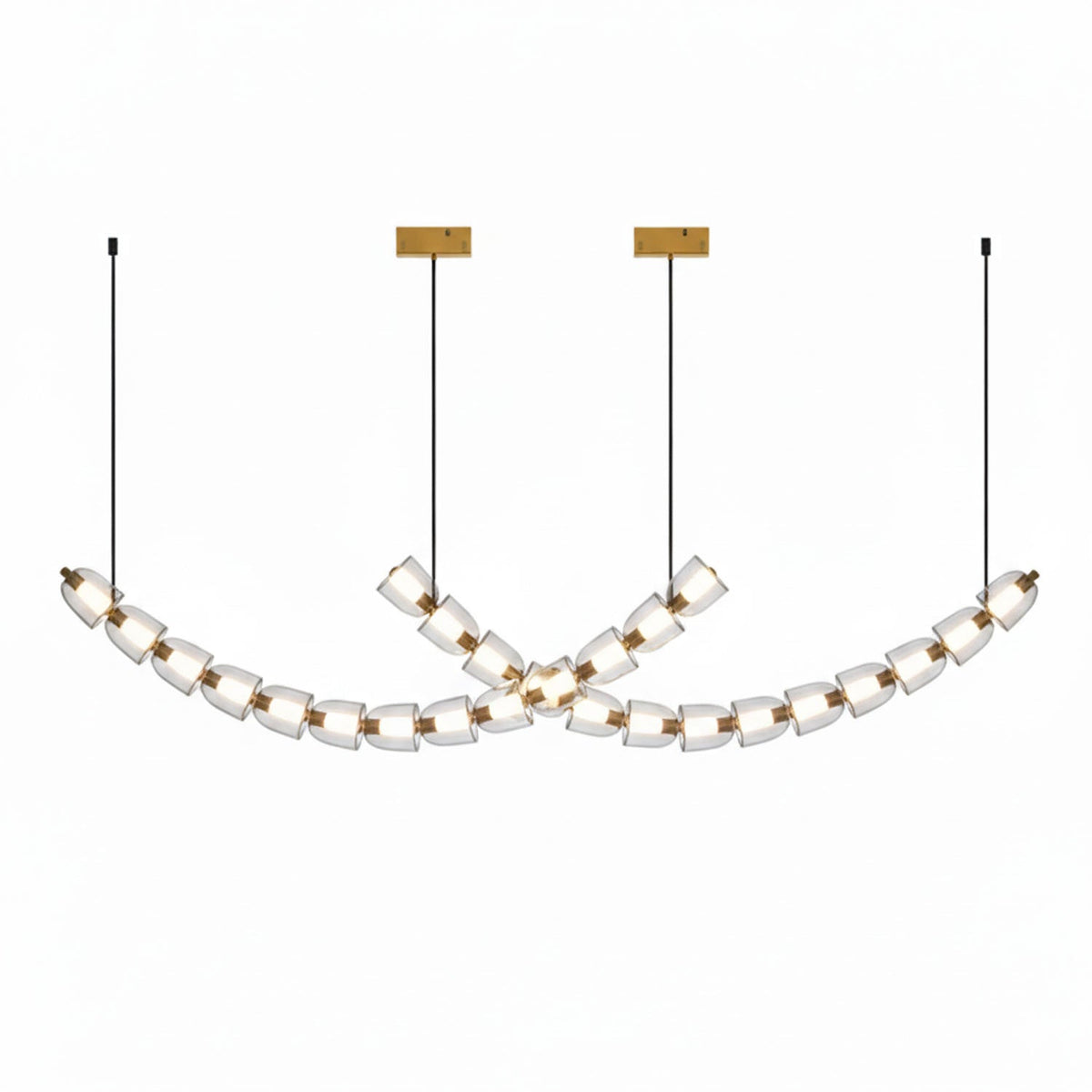 Nexus Gold Kristall Kronleuchter