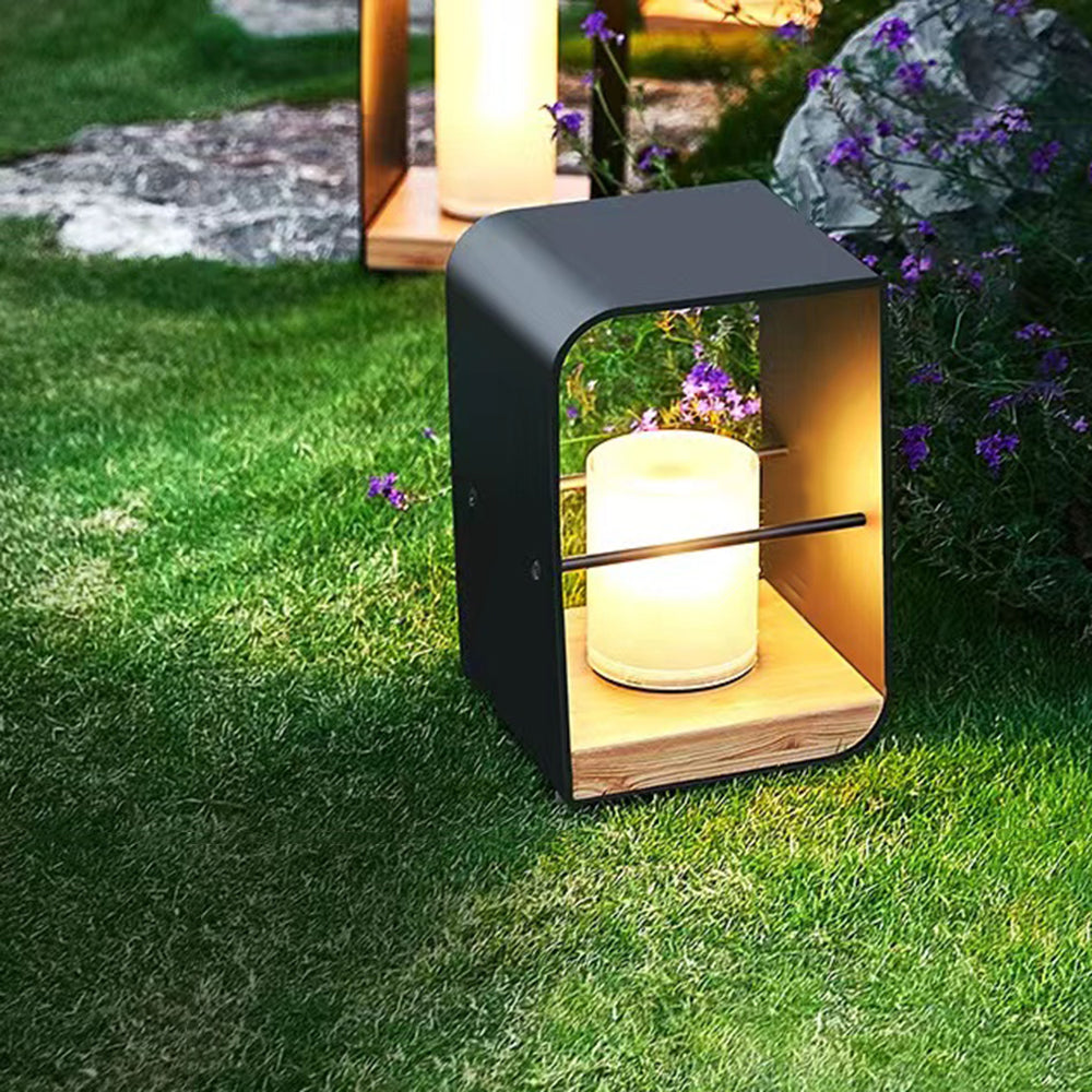 Ray Außenstehleuchte Minimalistisch Quadrat LED  Metall Garten Flur