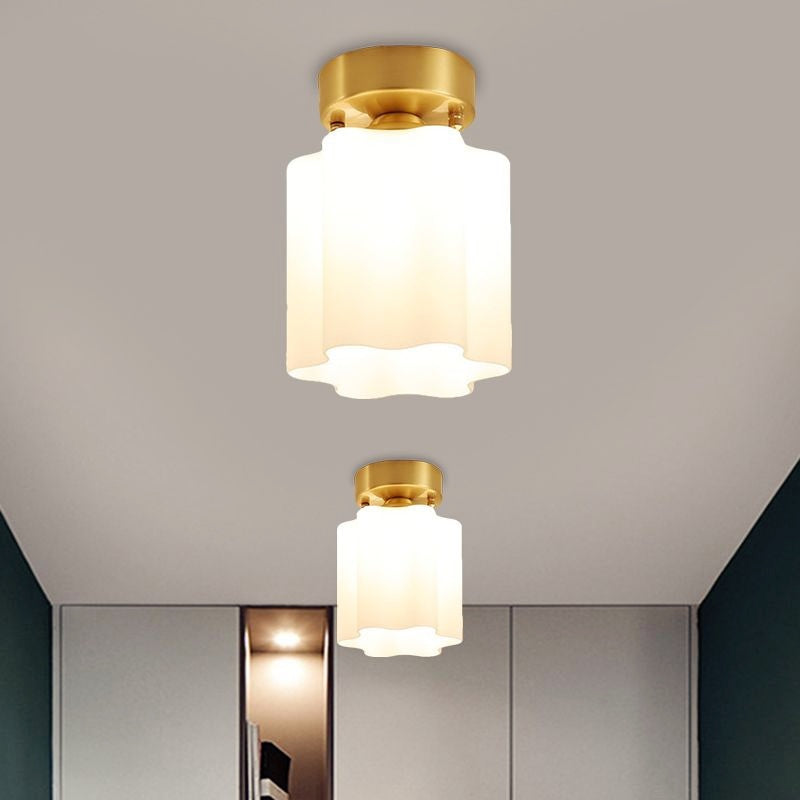 Arisha Modern LED Deckenleuchte Messing Wohn/Schlaf/Esszimmer Metall&Glas