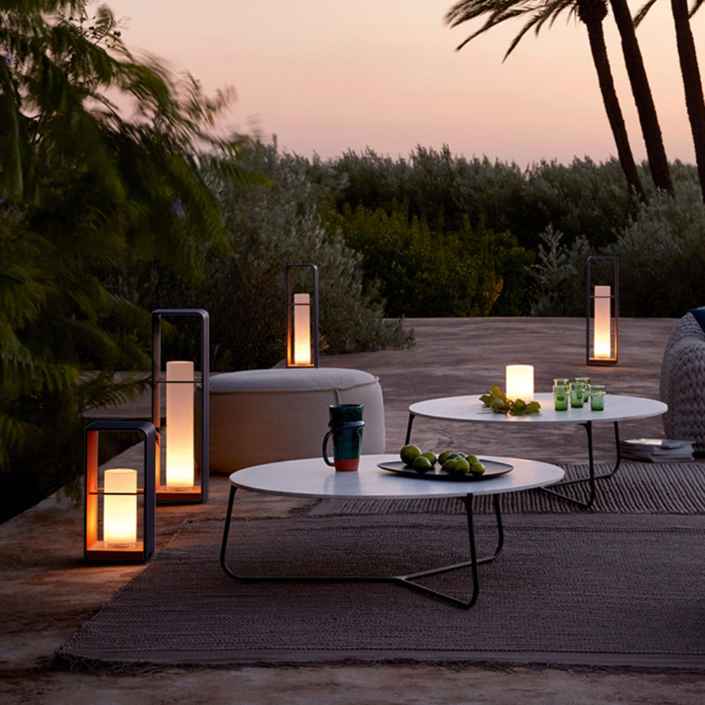 Ray Außenstehleuchte Minimalistisch Quadrat LED  Metall Garten Flur