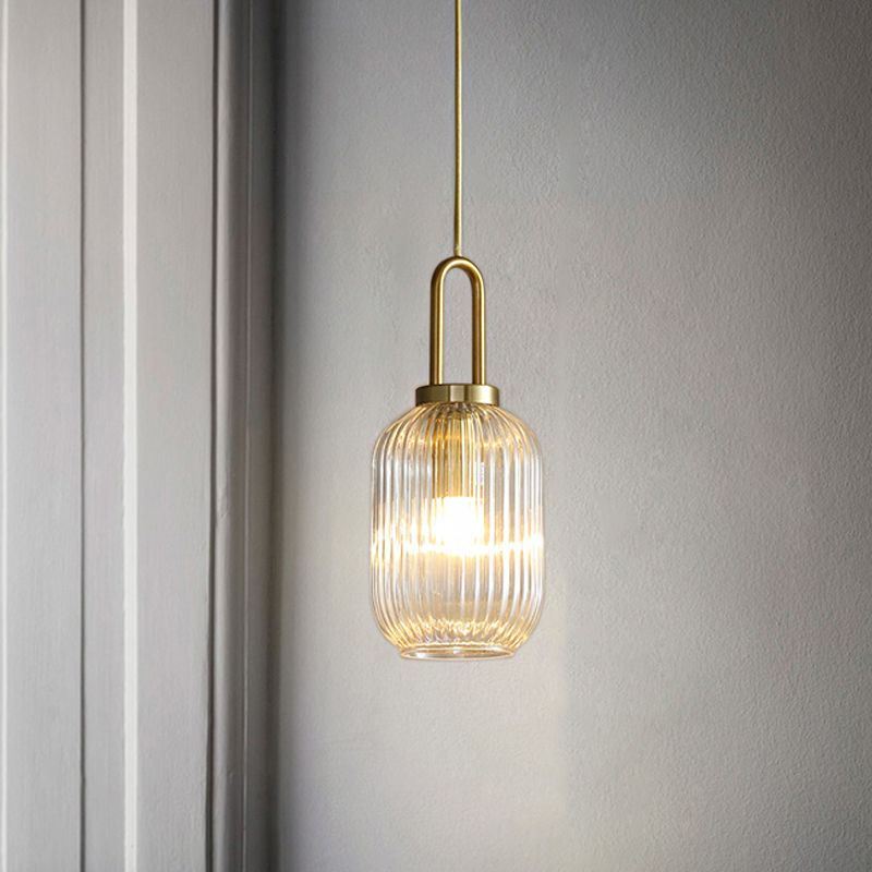 Arisha Modern LED Pendelleuchte Klar Wohn/Schlaf/Esszimmer Metall&Glas