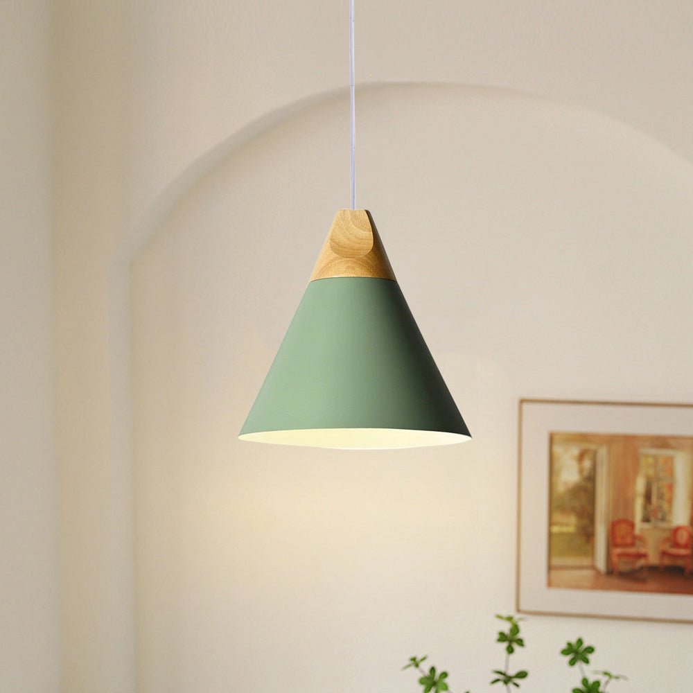 Valentina Modern LED Pendelleuchte Holz Metall Wohnzimmer Schlafzimmer