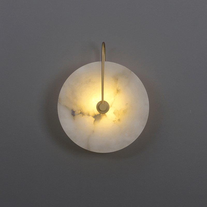 Albeenne Alabaster Kugel-Wandleuchte