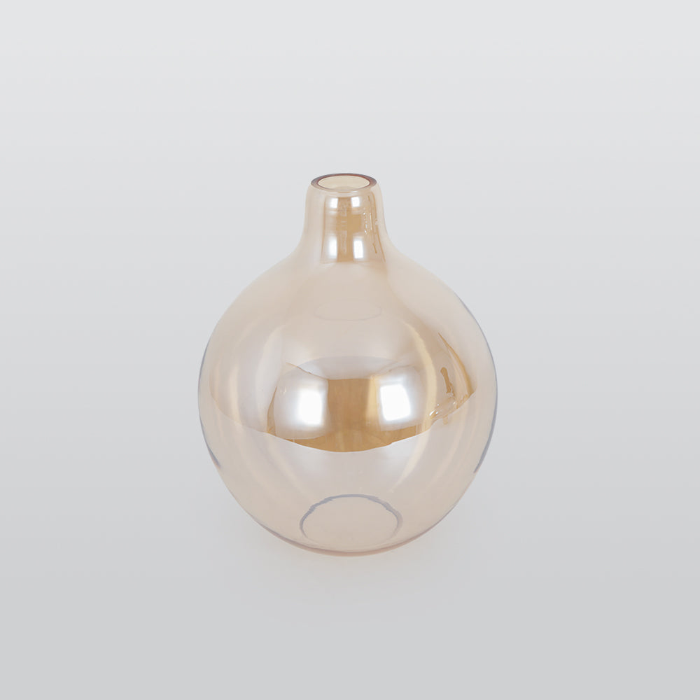 Aria Pendelleuchte Amber Schlaf/Wohnzimmer Metall/Glas