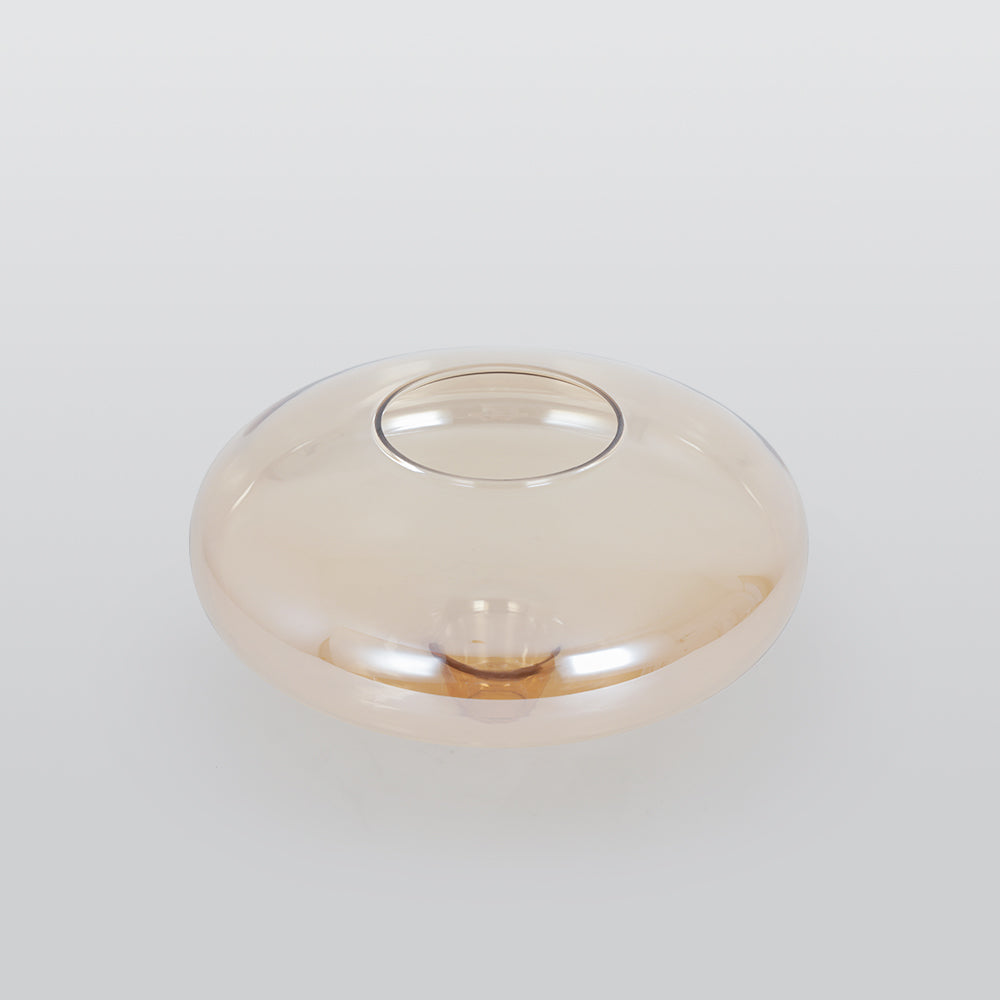 Aria Pendelleuchte Amber Schlaf/Wohnzimmer Metall/Glas