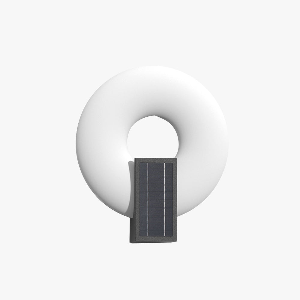 Arisha Ring Solar Außenwandlleuchte Metall Acryl Garten Flur Balkon