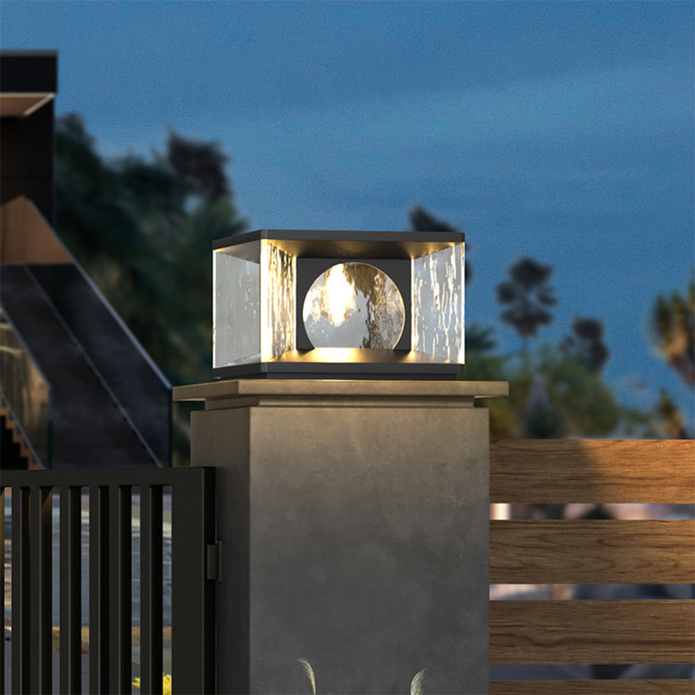 Ray Modern LED Außenleuchte Weiß Solar Garten/Balkon Metall/Glas