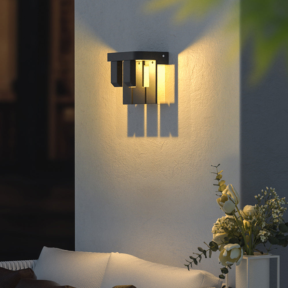 Ray Außenwandleuchte, Solar, 2/3-flammig Flur, Balkon