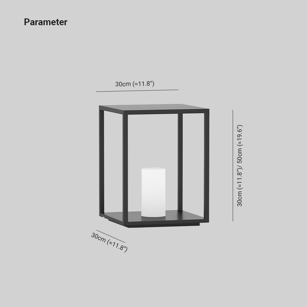 Ray Modern LED Außenleuchte Schwarz Garten/Flur/Balkon Metall&Acryl Solar 30/50CM Lang