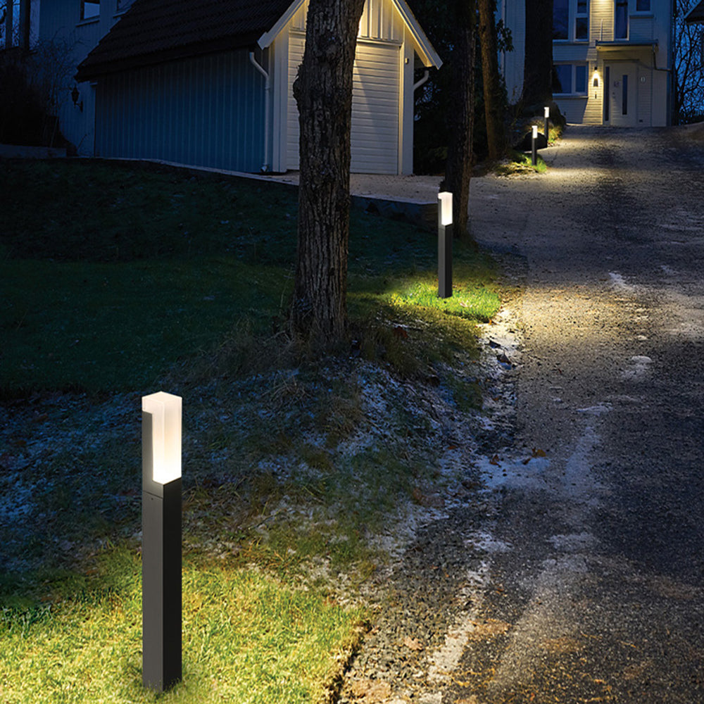 Ray Modern LED Rechtecke Außenleuchte Metall Acryl Garten Flur Balkon