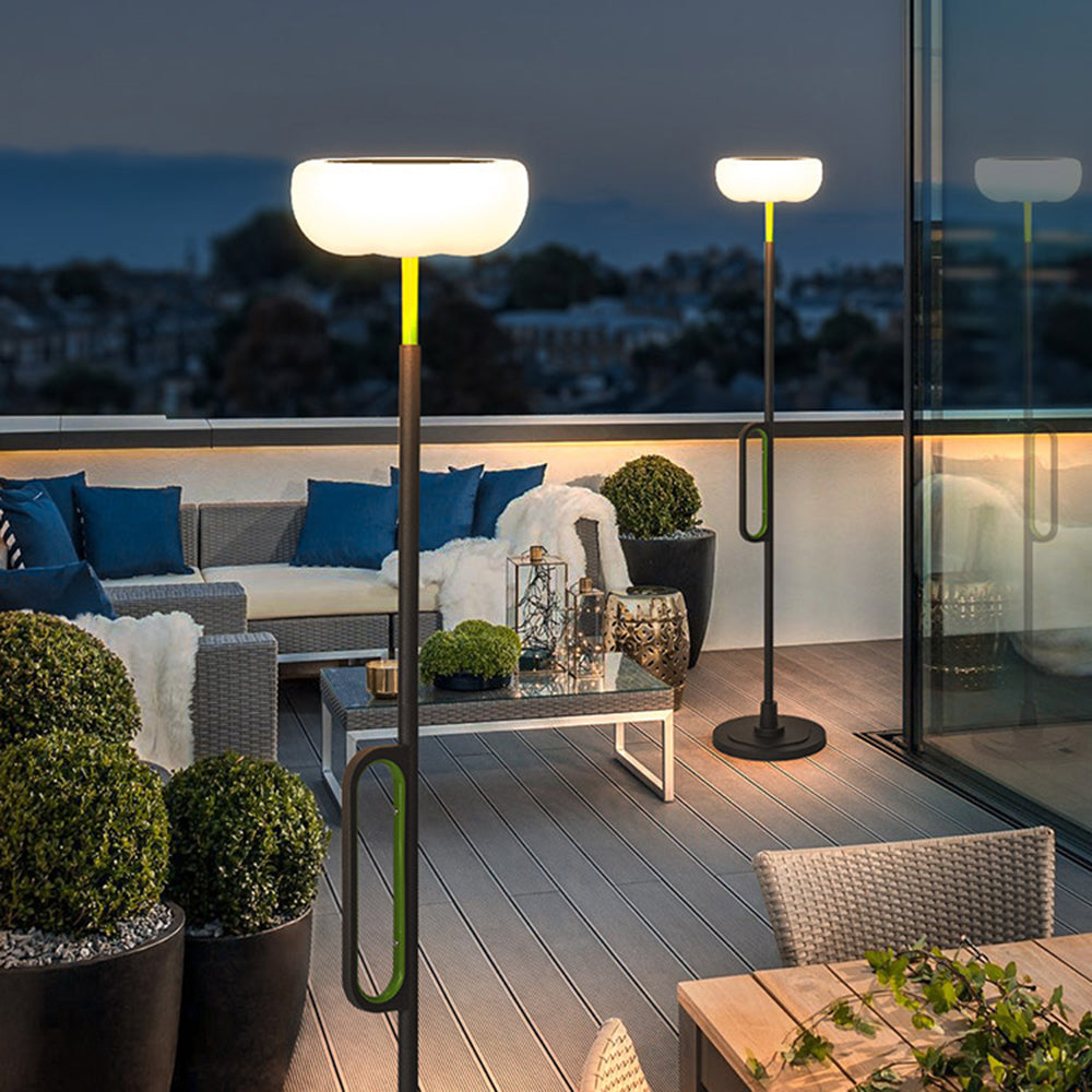 Ray Modern LED Außenleuchte Schwarz Solar Garten/Balkon Metall&Acryl