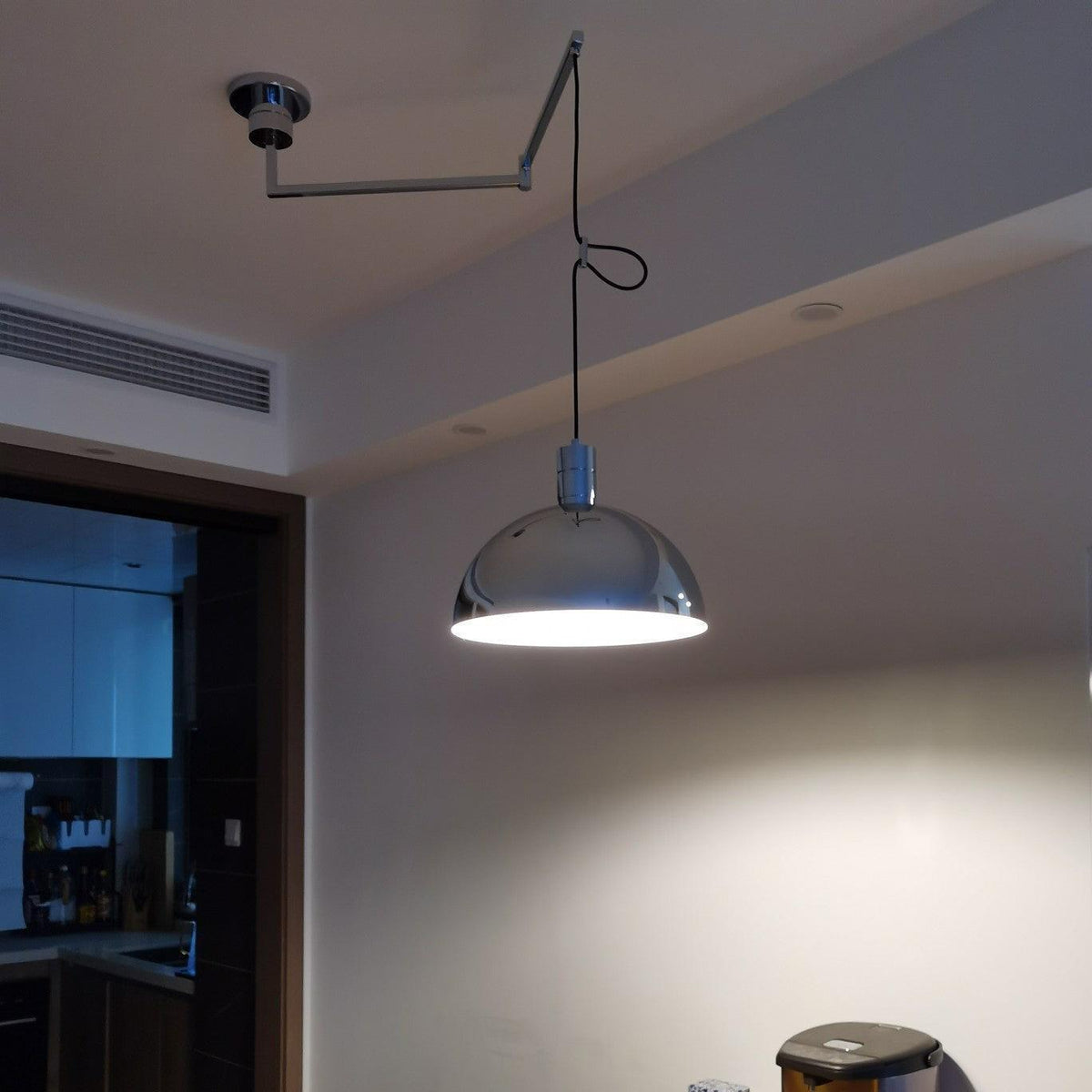 Lyshae zeitgenössische minimalistische nordische Pendelleuchte aus Glas