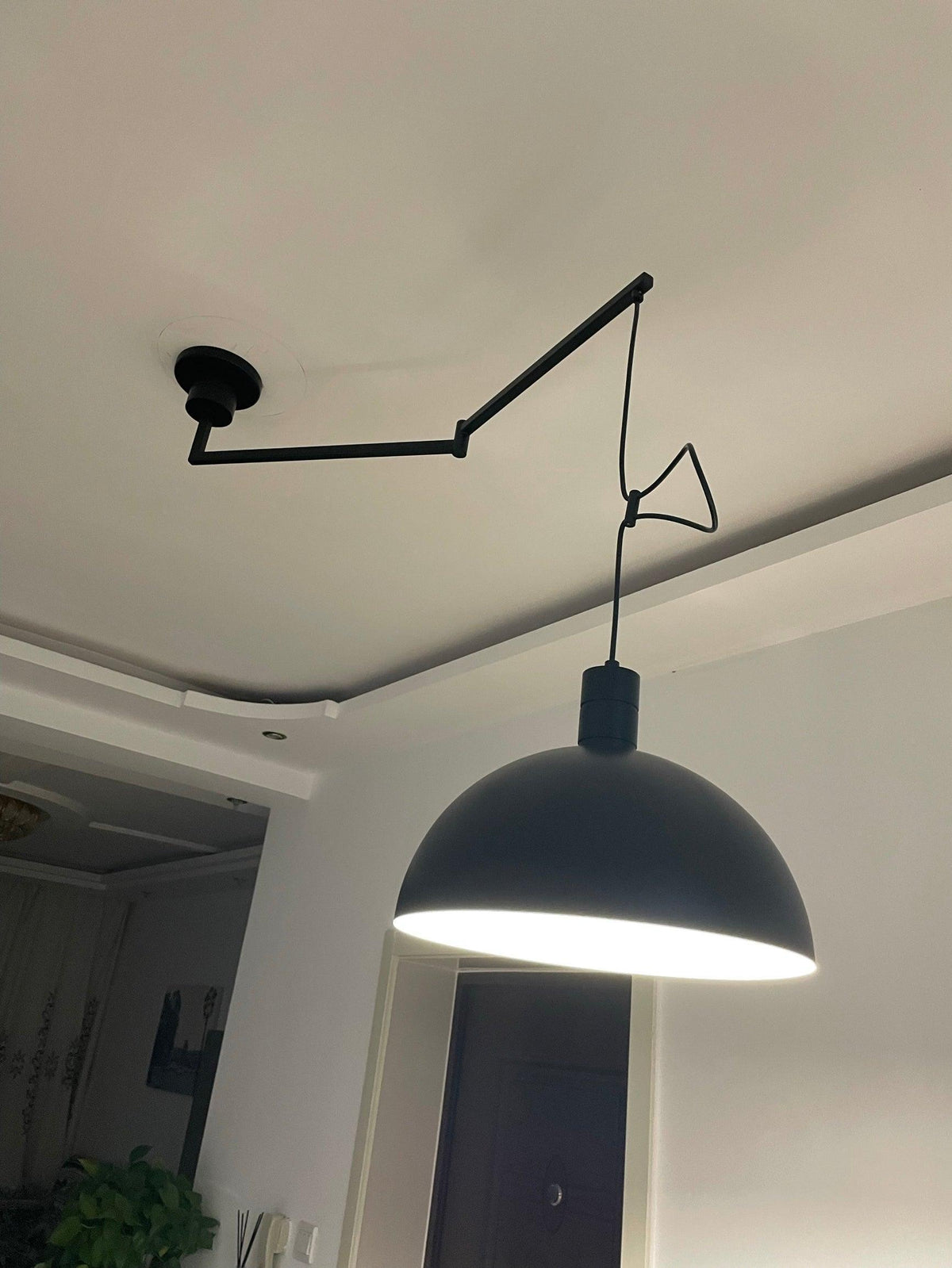 Lyshae zeitgenössische minimalistische nordische Pendelleuchte aus Glas