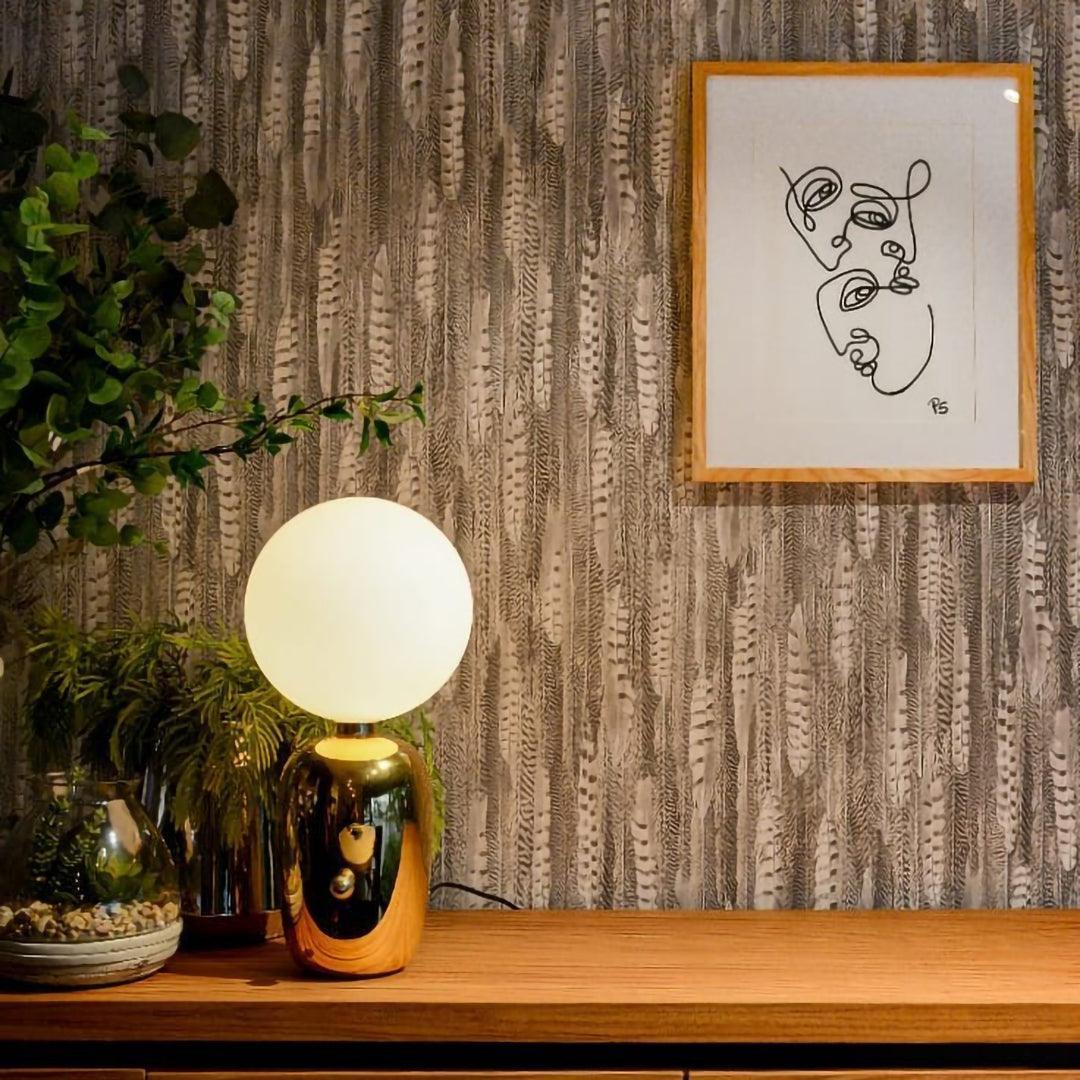 Nyxen Industrielle Tischleuchte aus Glas