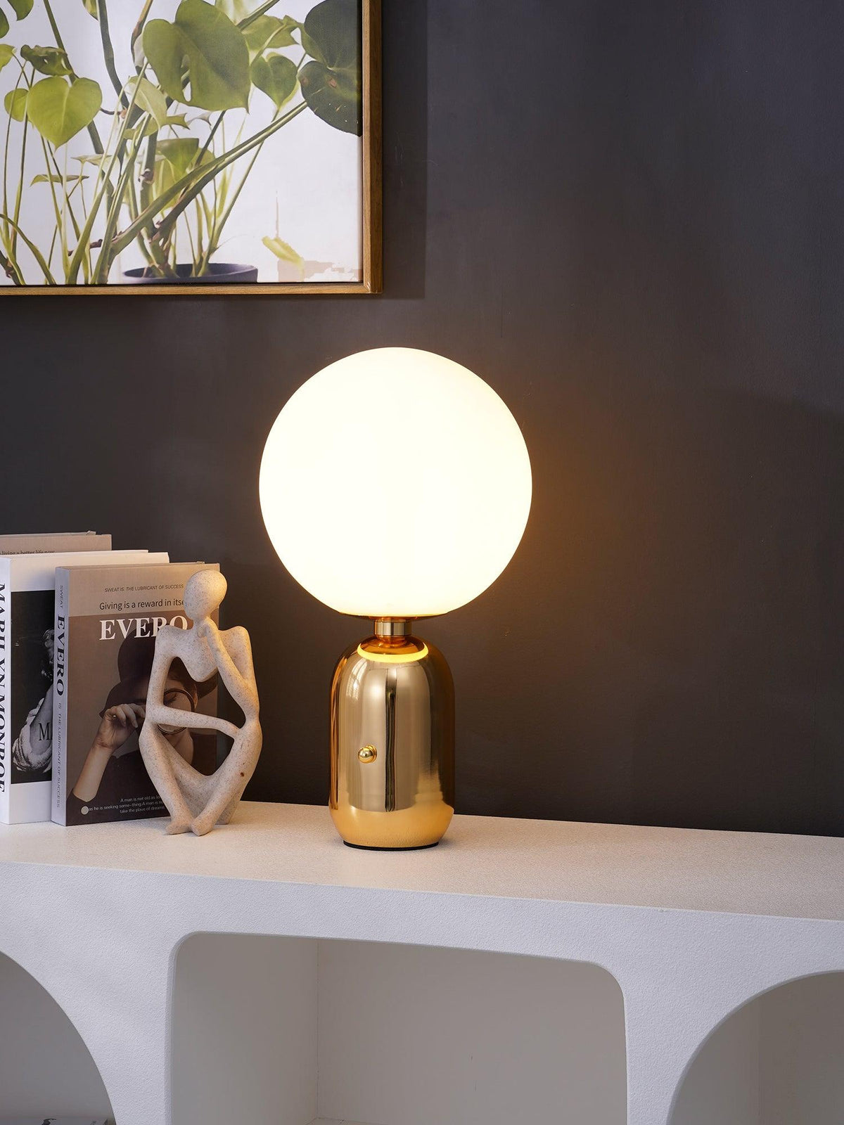 Nyxen Industrielle Tischleuchte aus Glas