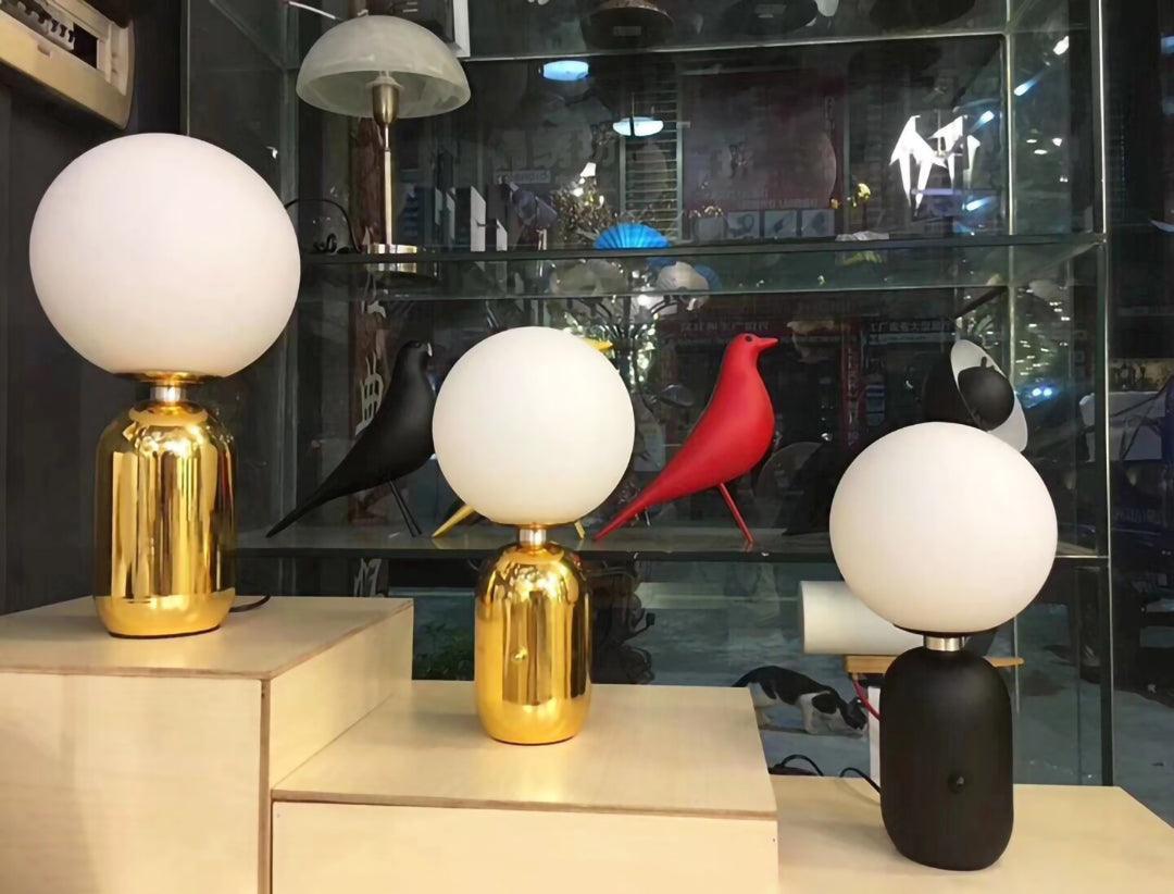 Nyxen Industrielle Tischleuchte aus Glas