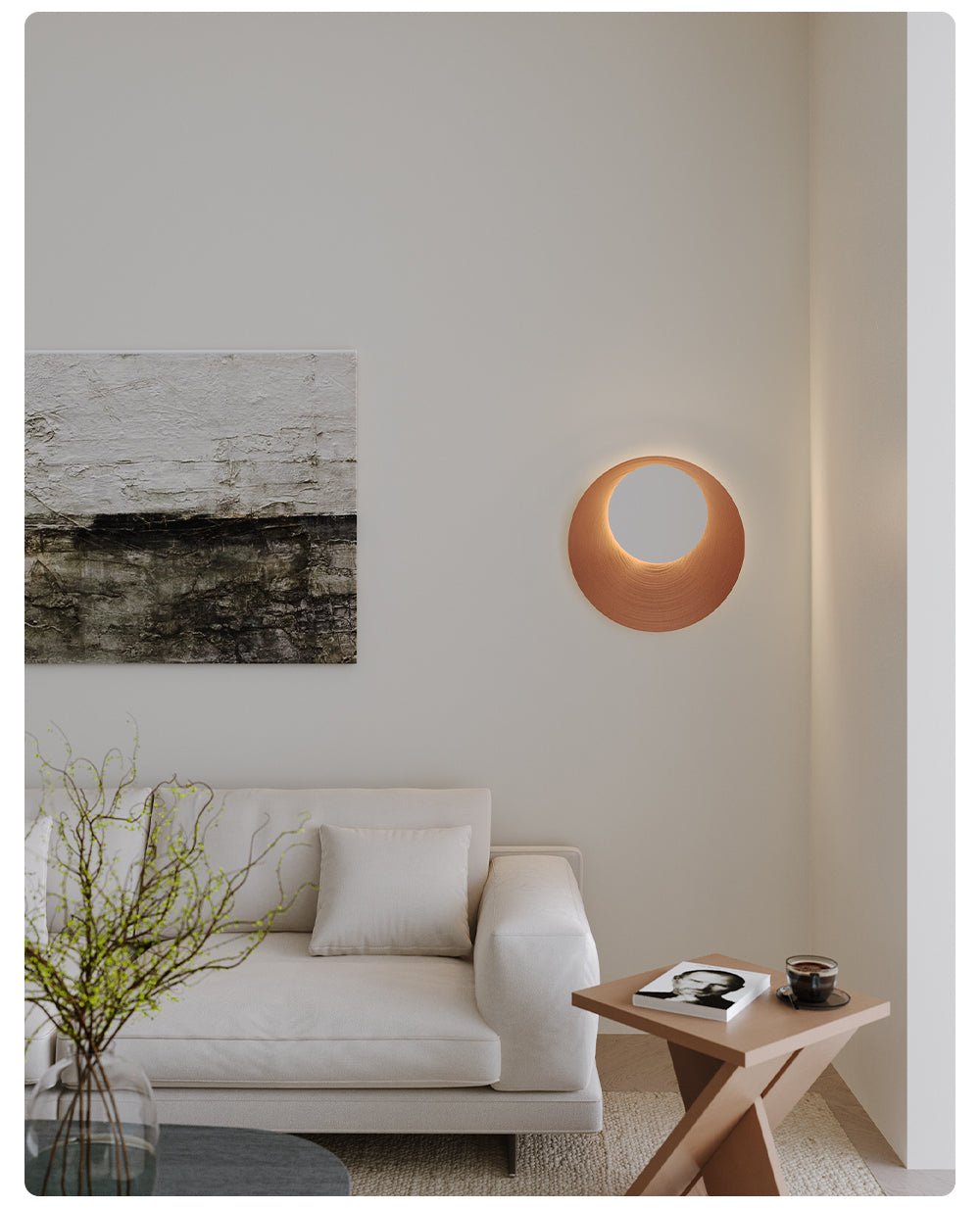 Crescent Halo Wandleuchte