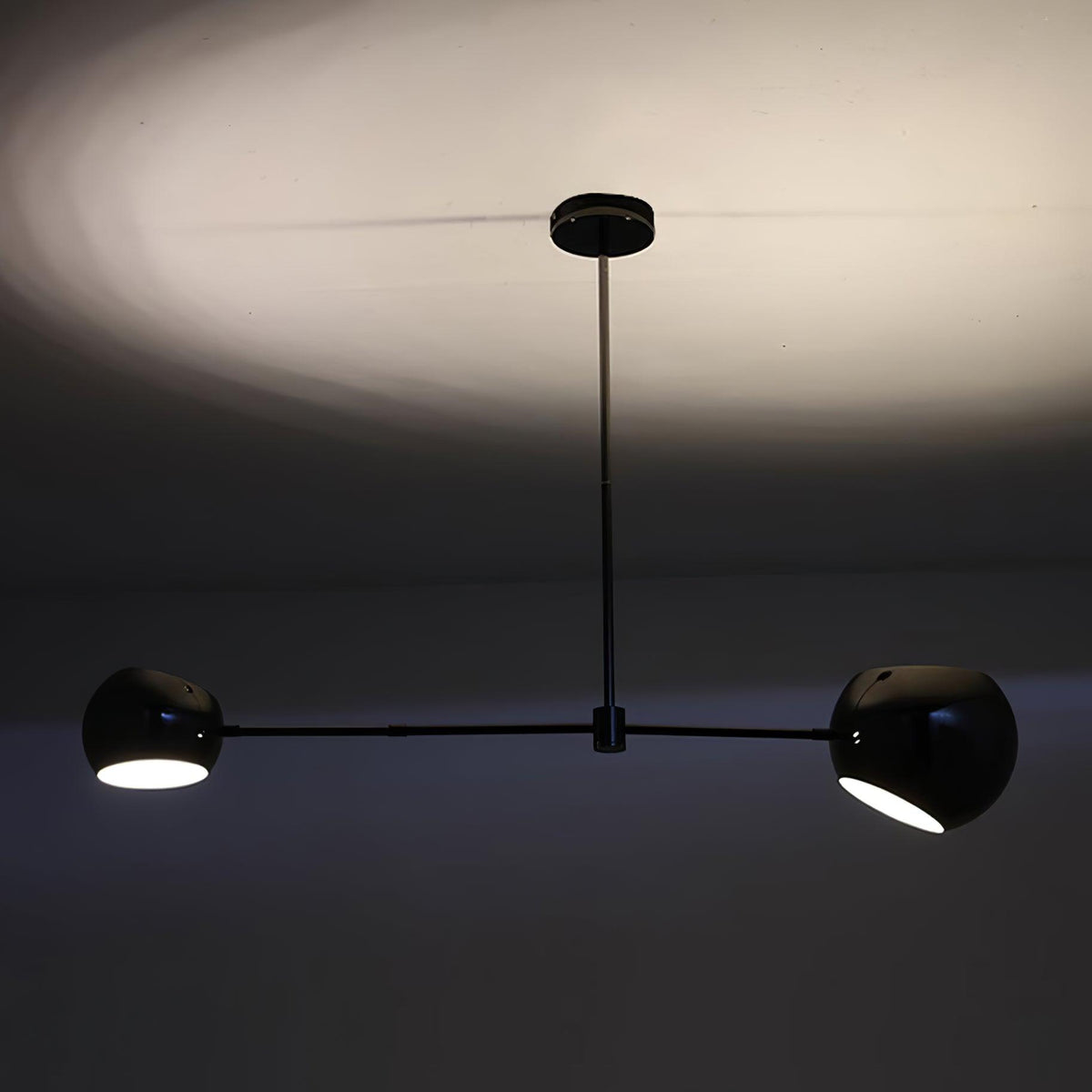Celanella Kronleuchter Schwarz Glas Acaba Elegant