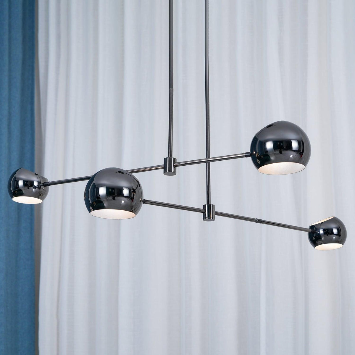 Celanella Kronleuchter Schwarz Glas Acaba Elegant