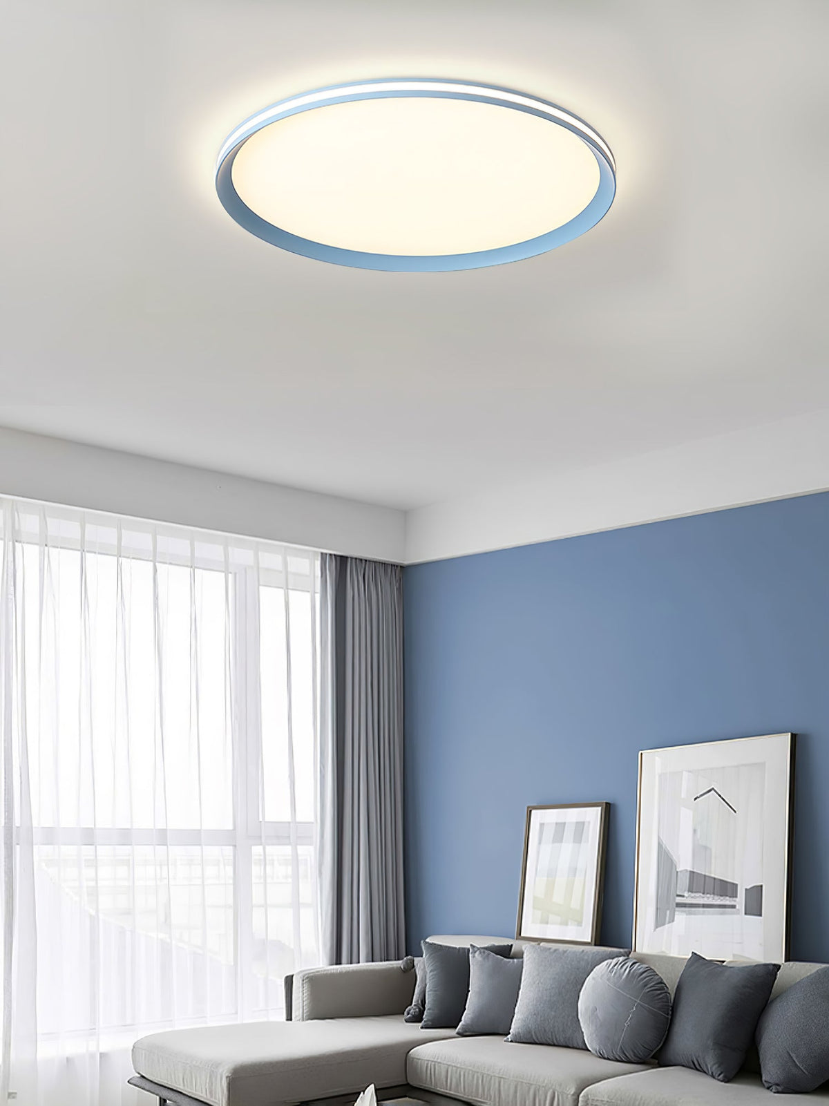 Avtheira zeitgenössische minimalistische runde LED-Deckenleuchte
