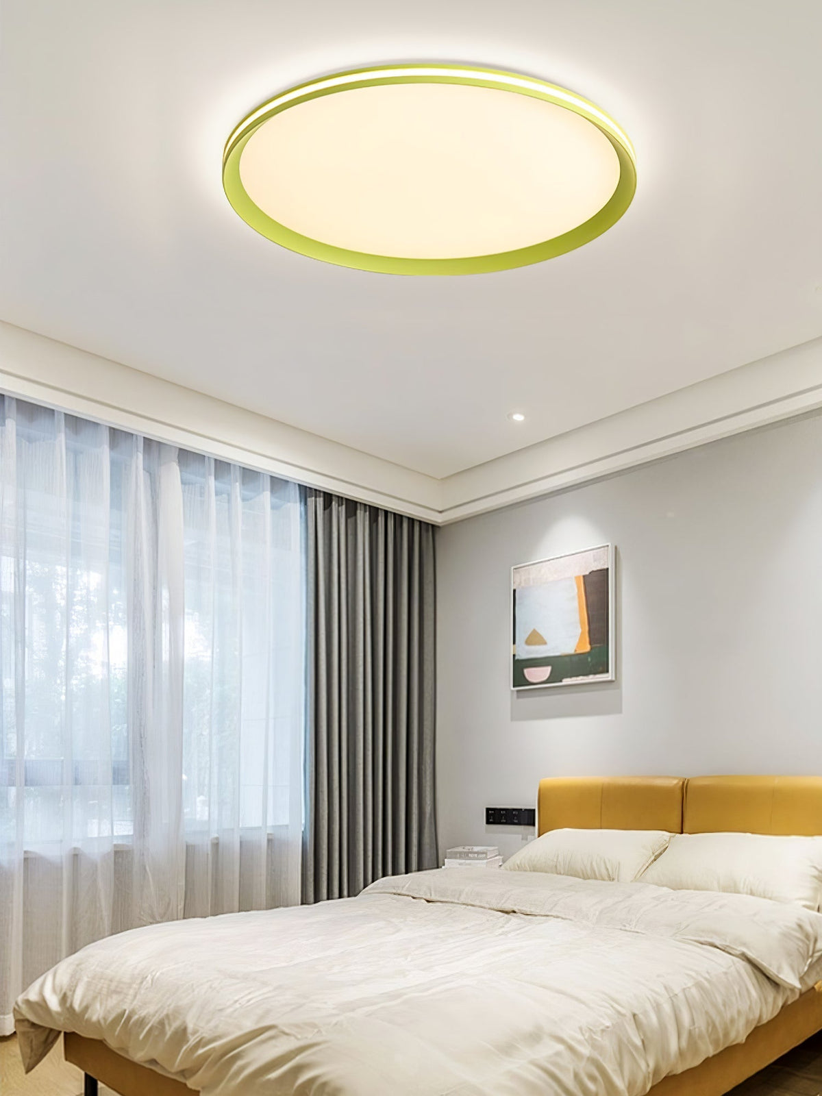 Avtheira zeitgenössische minimalistische runde LED-Deckenleuchte