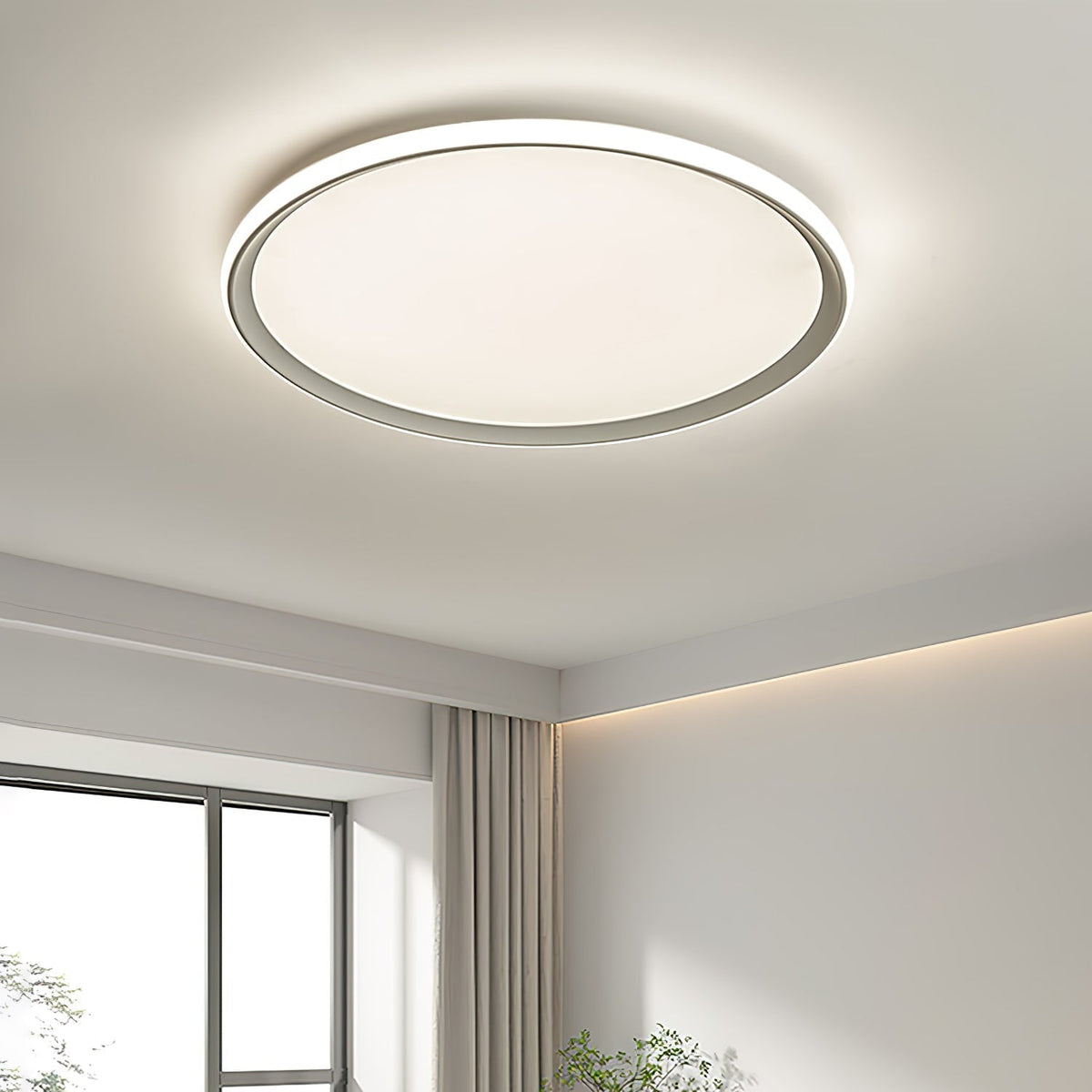 Avtheira zeitgenössische minimalistische runde LED-Deckenleuchte