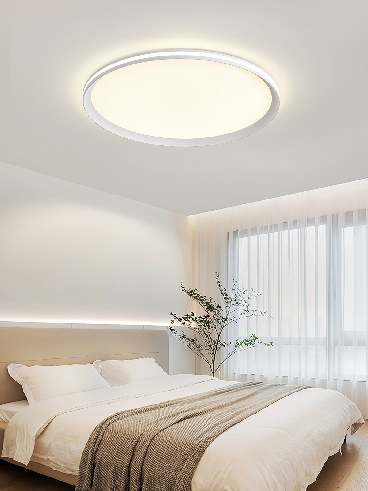Avtheira zeitgenössische minimalistische runde LED-Deckenleuchte