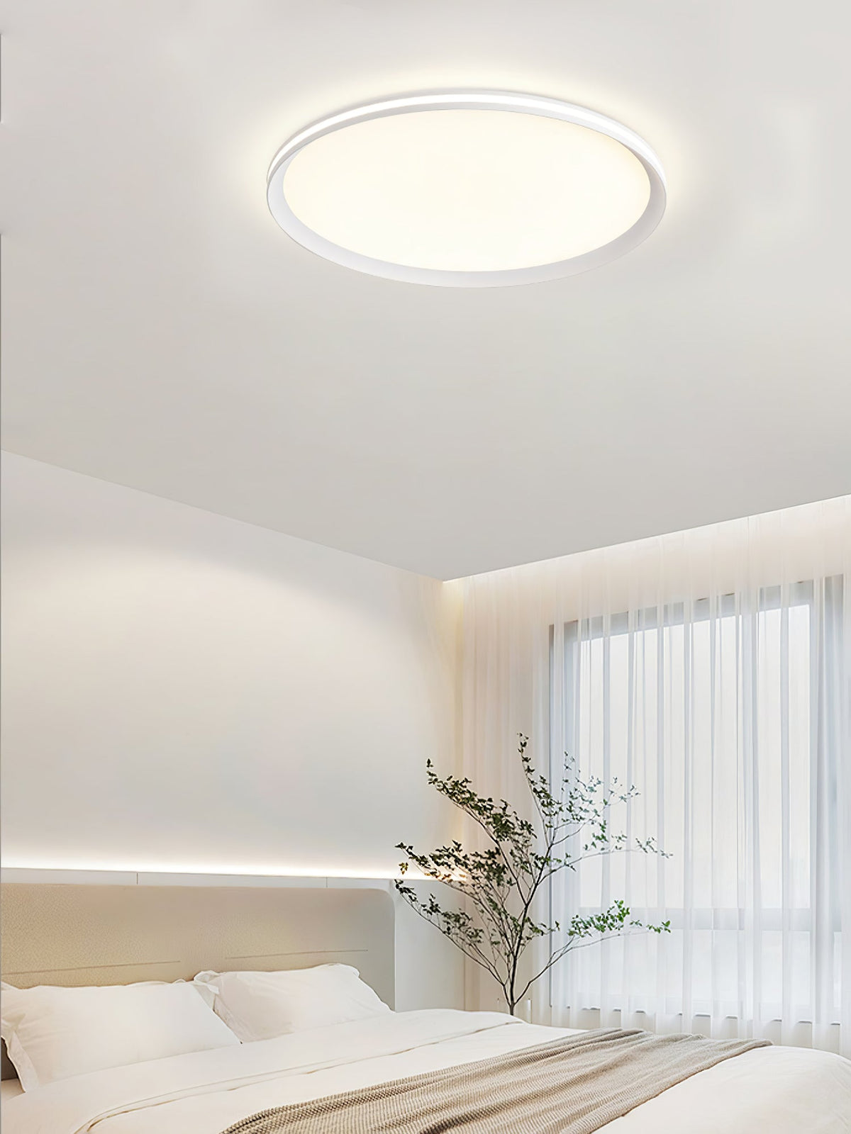 Avtheira zeitgenössische minimalistische runde LED-Deckenleuchte