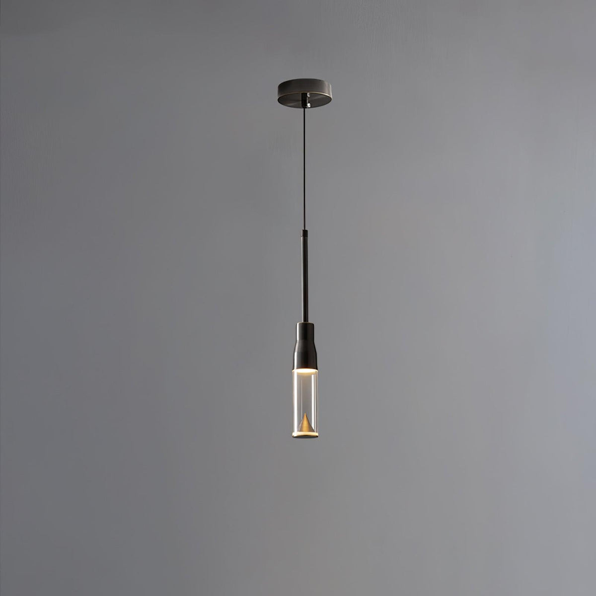 Lominex Pendelleuchte Acryl-Hutplatte Chrom moderne