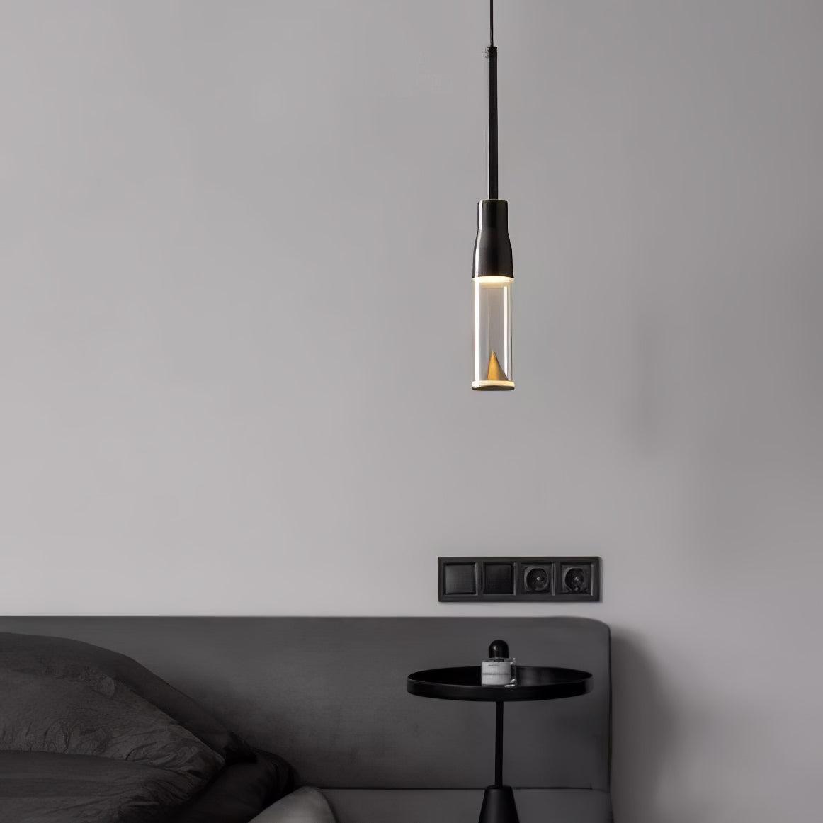 Lominex Pendelleuchte Acryl-Hutplatte Chrom moderne