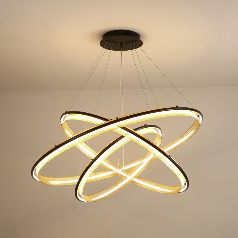 Erveliel zeitgenössischer minimalistischer LED-Kronleuchter