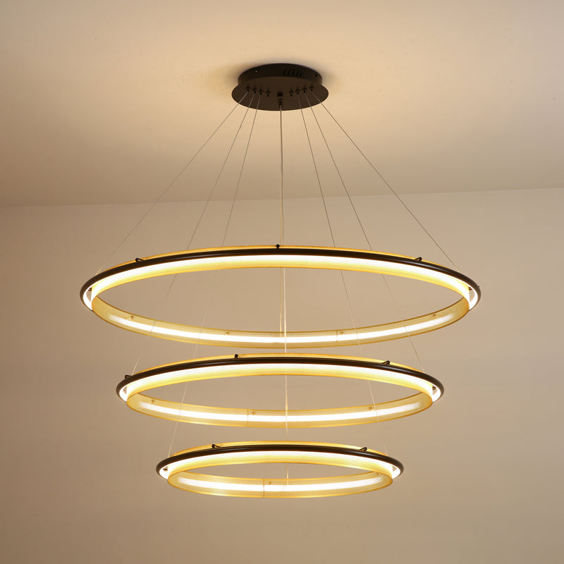 Erveliel zeitgenössischer minimalistischer LED-Kronleuchter
