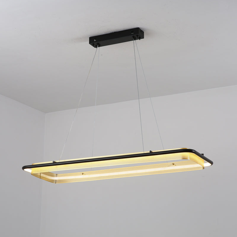 Erveliel zeitgenössischer minimalistischer LED-Kronleuchter
