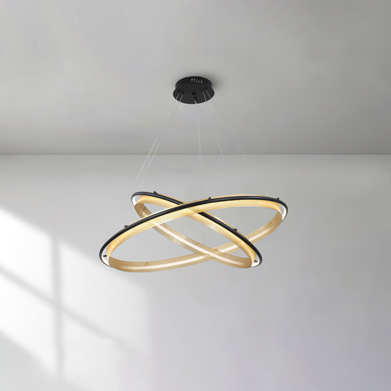 Erveliel zeitgenössischer minimalistischer LED-Kronleuchter