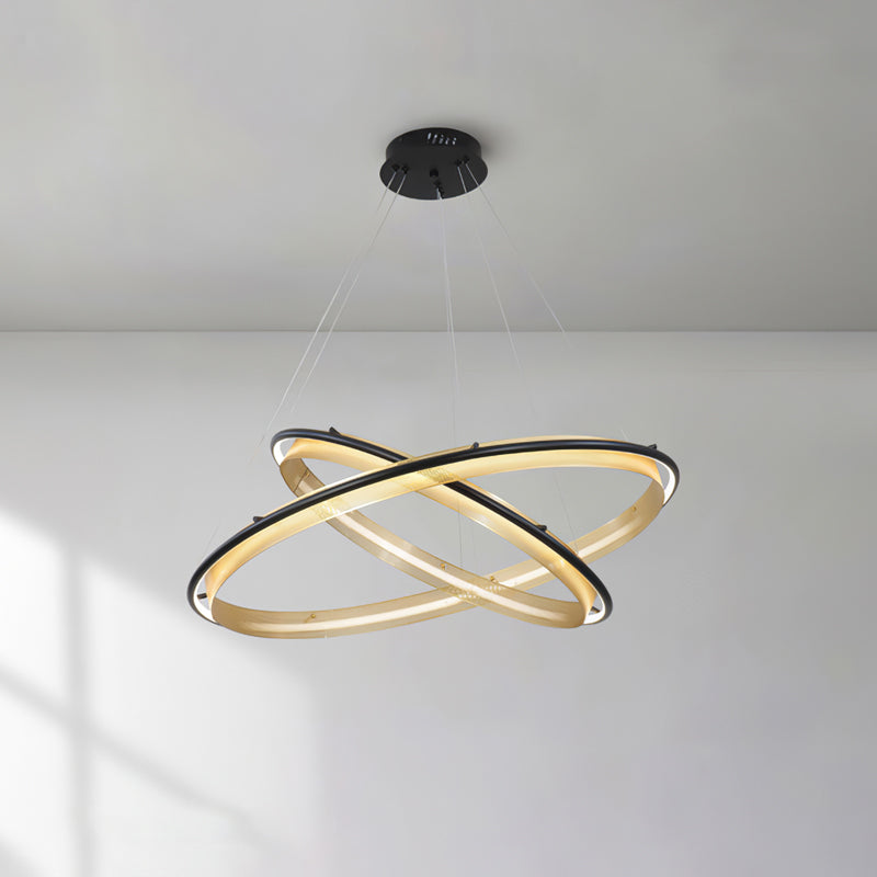 Erveliel zeitgenössischer minimalistischer LED-Kronleuchter