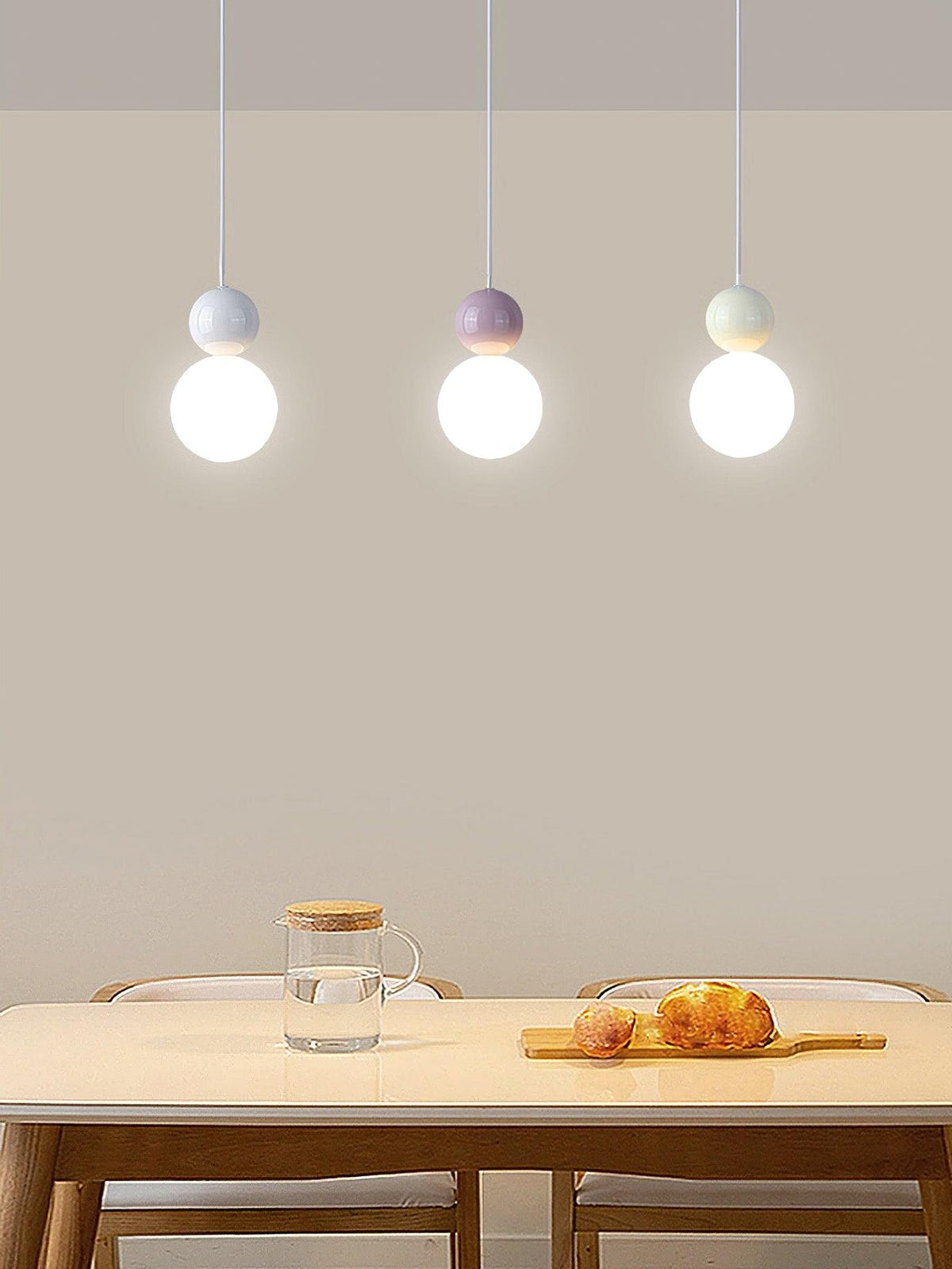 Althean Acryl-Klassik-Pendelleuchte in Lila
