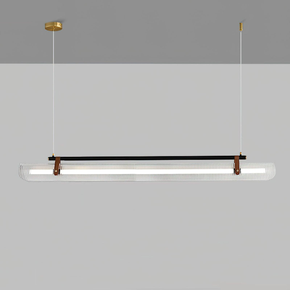 Niraenne Pendelleuchte aus Acryl linear modern für das Esszimmer