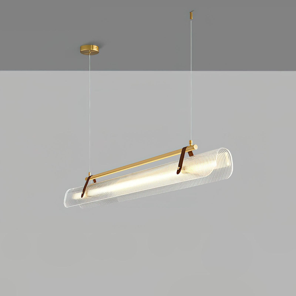 Niraenne Pendelleuchte aus Acryl linear modern für das Esszimmer