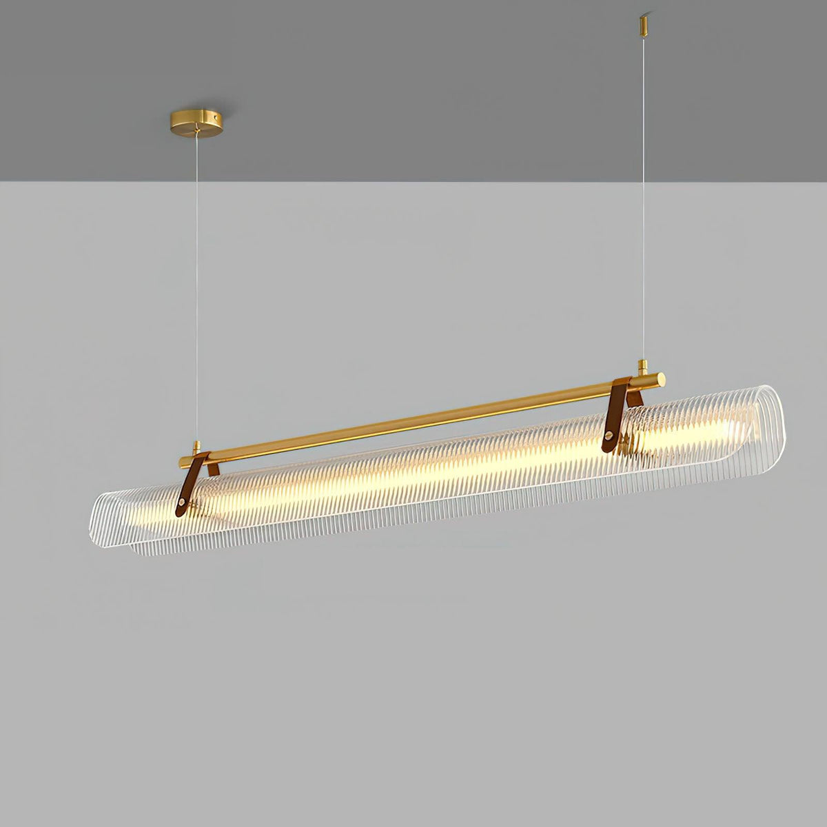 Niraenne Pendelleuchte aus Acryl linear modern für das Esszimmer