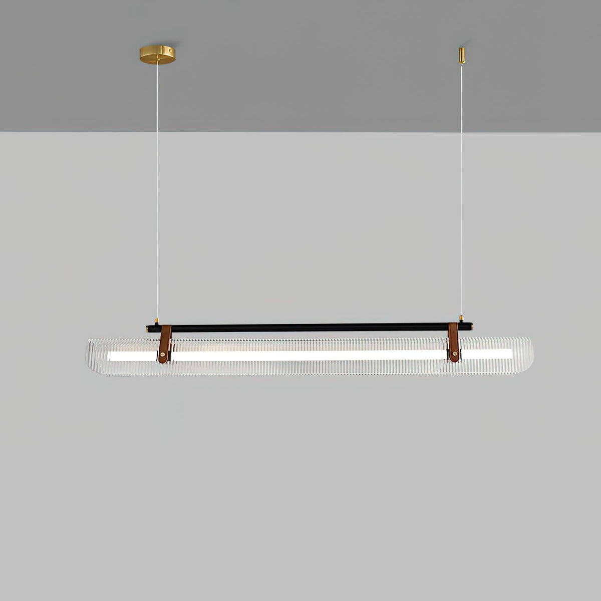 Niraenne Pendelleuchte aus Acryl linear modern für das Esszimmer
