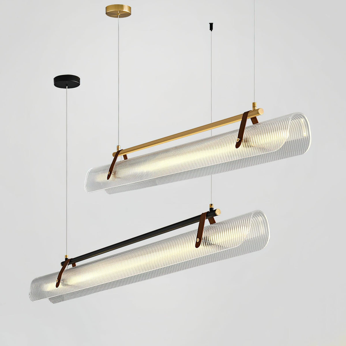 Niraenne Pendelleuchte aus Acryl linear modern für das Esszimmer