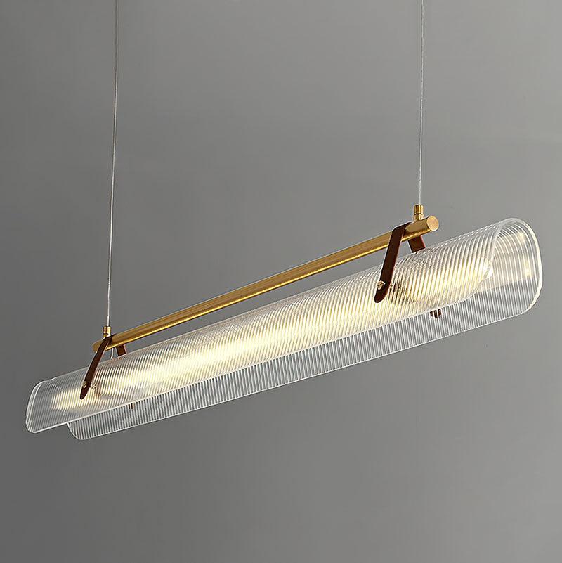 Niraenne Pendelleuchte aus Acryl linear modern für das Esszimmer