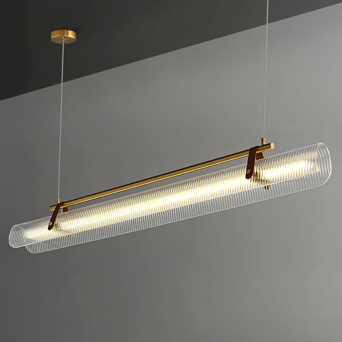 Niraenne Pendelleuchte aus Acryl linear modern für das Esszimmer